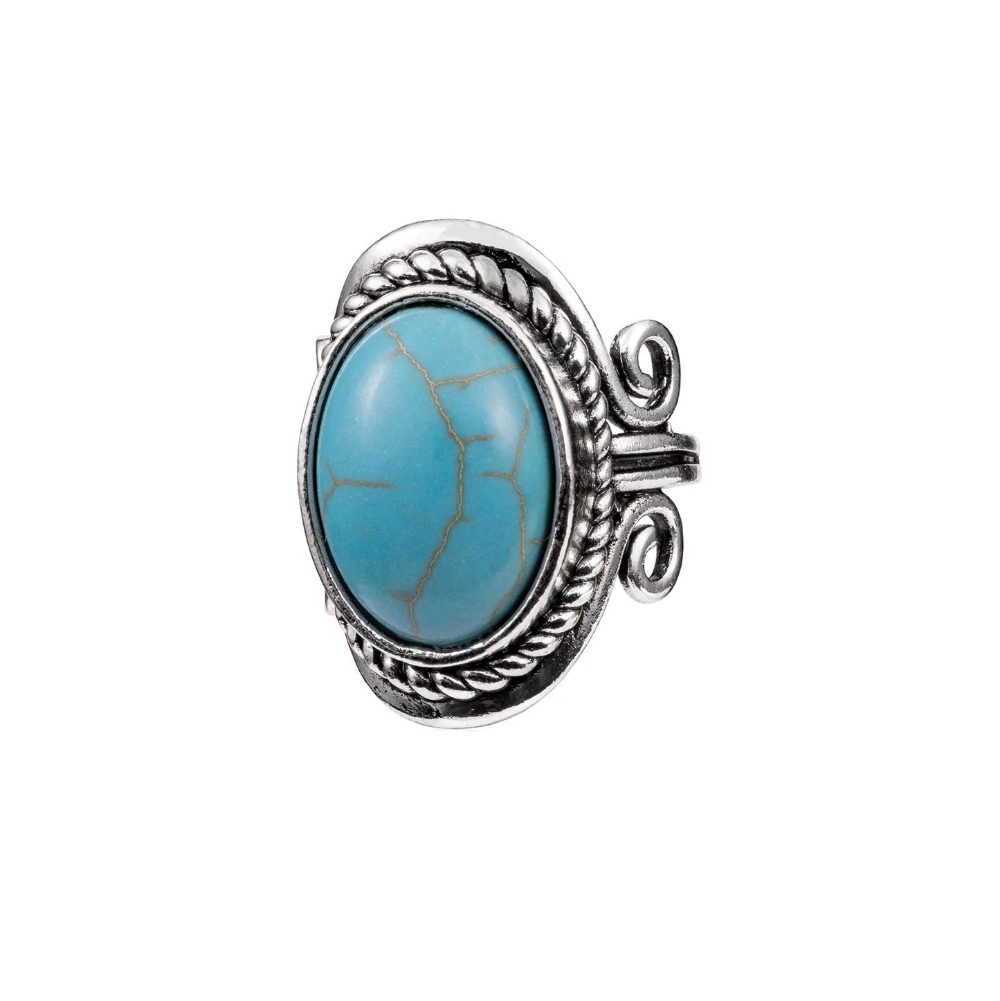 Vintage Silver Turquoise Ring