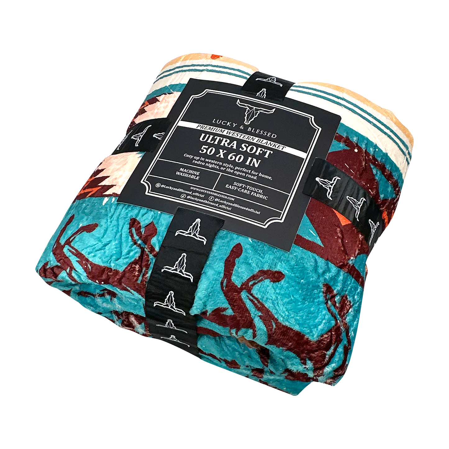 Aztec Sherpa Throw Blanket