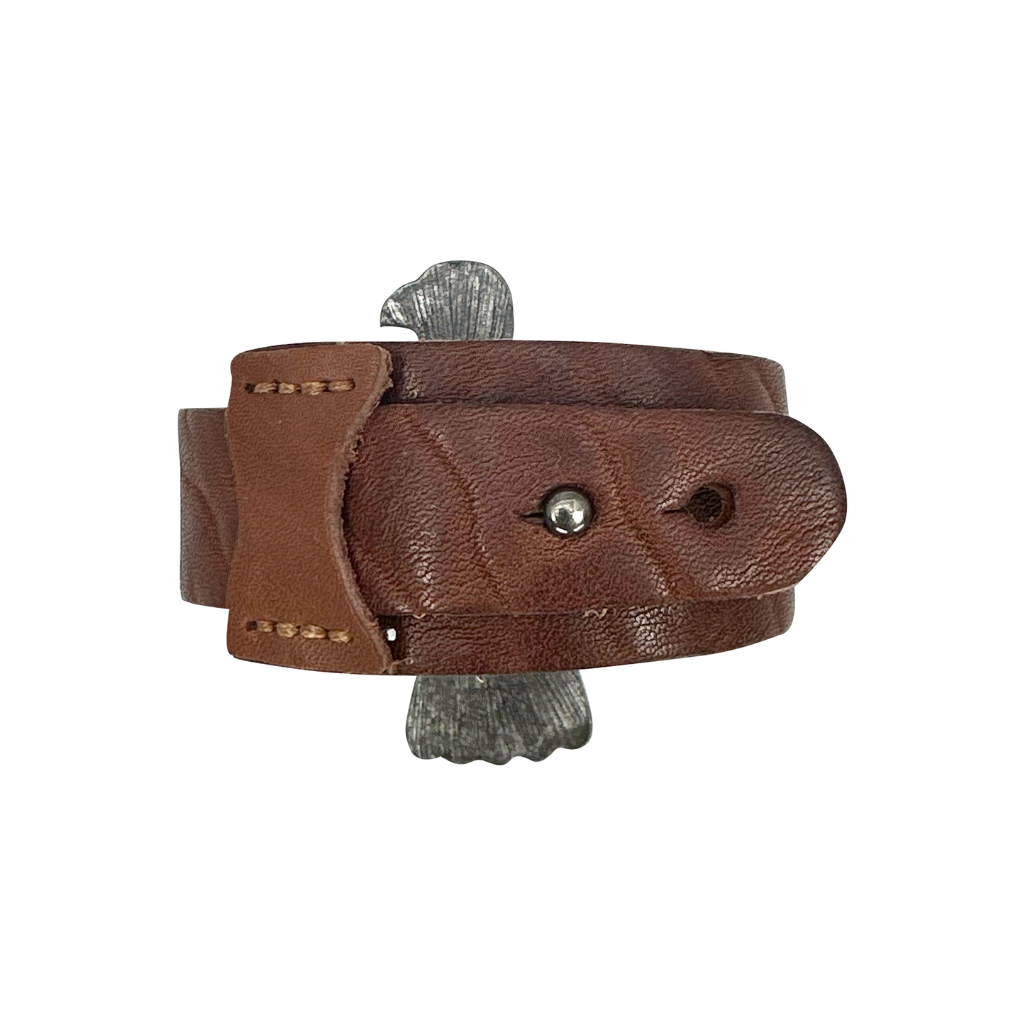 Western Statement Leather Adjustable Strap Bracelet