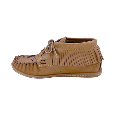 Women's Fringed Embroidered Moccasin Shoes