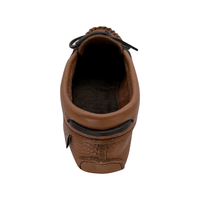 Women's Elk Hide Leather Beaded Moccasin Slippers
