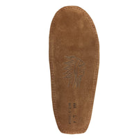 Women's Rabbit Fur Maple Leaf Moccasin Slippers