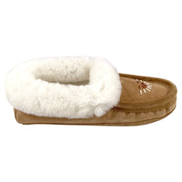 Women's Sheepskin Beaded Moccasin Slippers