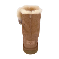 Women's Sheepskin Toggle Winter Boots (Clearance)